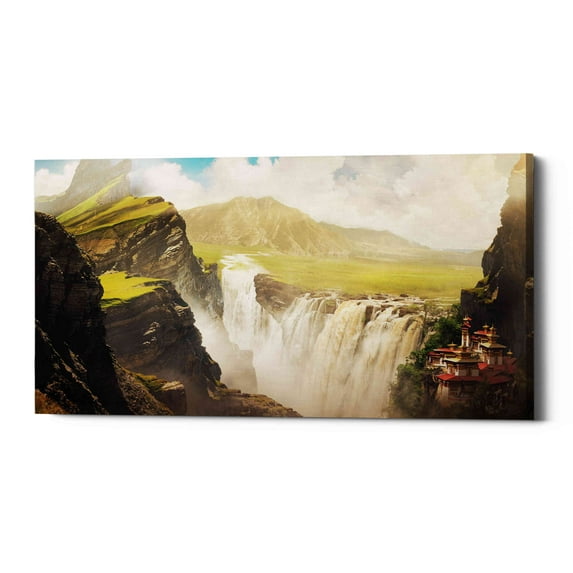 Epic Graffiti "Epic Valley" by Jonathan Lam, Giclee Canvas Wall Art, 24"x12" - 24" x 12"