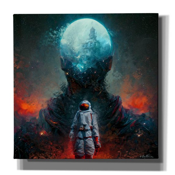 Epic Graffiti 'Escape and Start a New Journey' by Ben Heine, Canvas Wall Art, 37"x37"