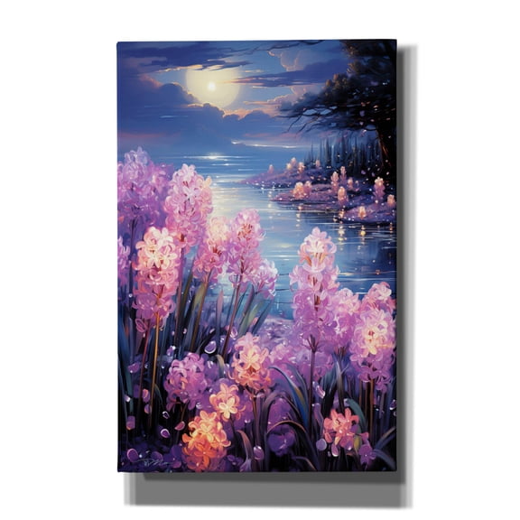 Epic Graffiti 'Ethereal Hyacinth 1' by Momart Canvas Wall Art, 26" x 40"