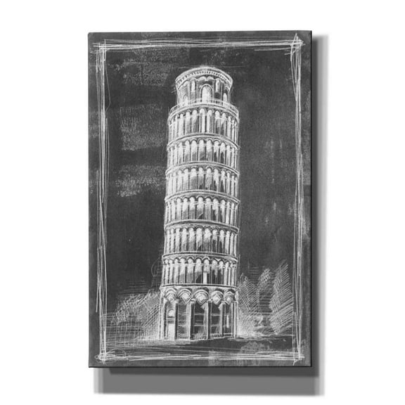 Epic Graffiti 'European Icon Blueprint II' by Ethan Harper Canvas Wall Art, 26"x40"