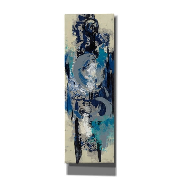 Epic Graffiti 'Evening Sign II' by Silvia Vassileva, Canvas Wall Art, 20"x60"