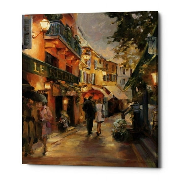 Epic Graffiti "Evening in Paris" by Marilyn Hageman, Giclee Canvas Wall Art, 16"x18" 16" x 18"