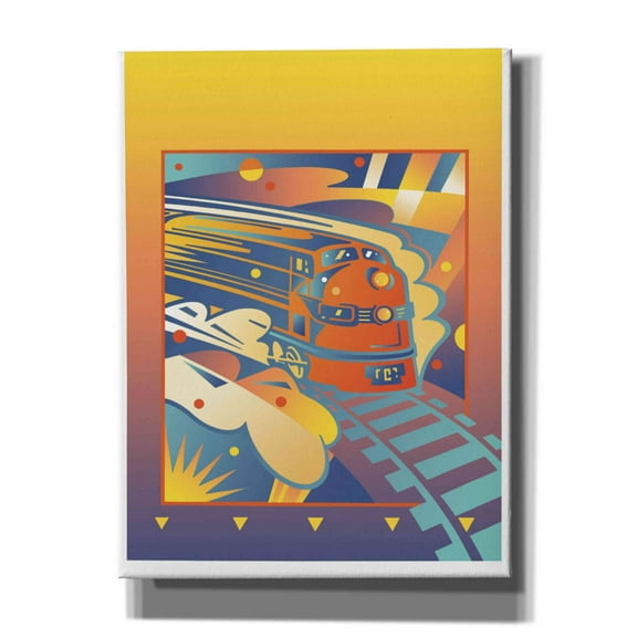 Epic Graffiti 'Express' by David Chestnutt, Giclee Canvas Wall Art, 12"x16"