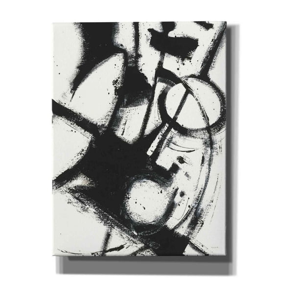 Epic Graffiti 'Expression Abstract II White Crop' by Shirley Novak, Canvas Wall Art, 26"x34"