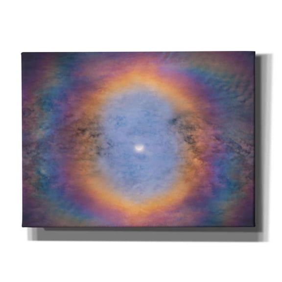 Epic Graffiti 'Eye of the Eclipse' by Darren White, Canvas Wall Art, 16"x12"