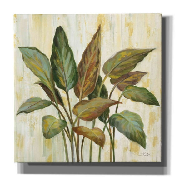 Epic Graffiti 'Fall Greenhouse Leaves' by Silvia Vassileva, Canvas Wall Art, 26"x26"