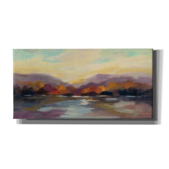 Epic Graffiti 'Fall Sunset' by Silvia Vassileva, Canvas Wall Art, 60"x30"