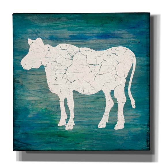 Epic Graffiti 'Farm Cow' by Lightbox Journal, Canvas Wall Art, 12"x12"