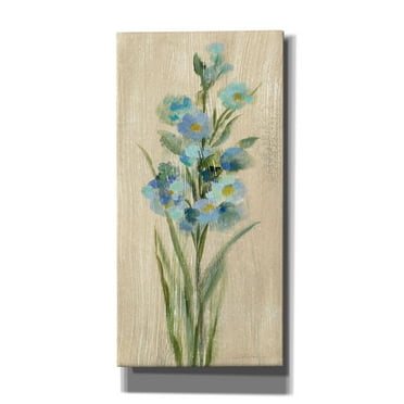 Epic Graffiti 'Farm Flower IV' by Silvia Vassileva, Canvas Wall Art, 12"x24"