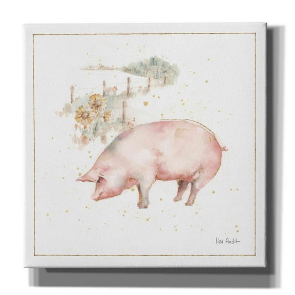 Epic Graffiti 'Farm Friends IX' by Lisa Audit, Canvas Wall Art, 37"x37"