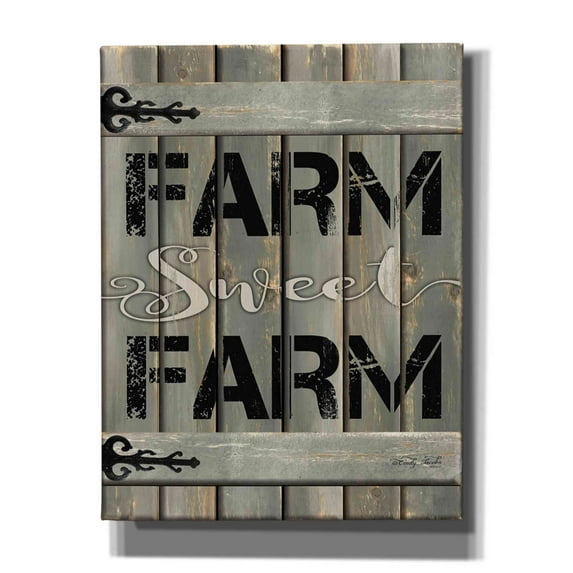 Epic Graffiti 'Farm Sweet Farm' by Cindy Jacobs, Canvas Wall Art, 26"x34"