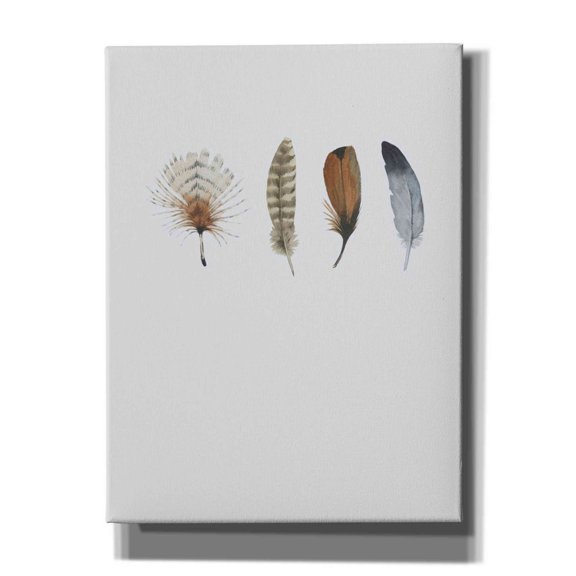 Epic Graffiti 'Feather 12' by Incado, Giclee Canvas Wall Art, 12"x16"