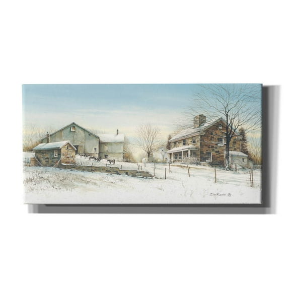Epic Graffiti 'February Morning' by John Rossini, Giclee Canvas Wall Art, 40"x20"