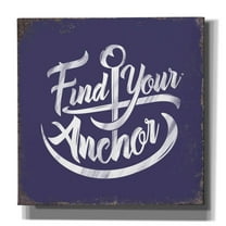 Epic Graffiti 'Find Anchor' by JJ Brando, Canvas Wall Art, 26"x26"