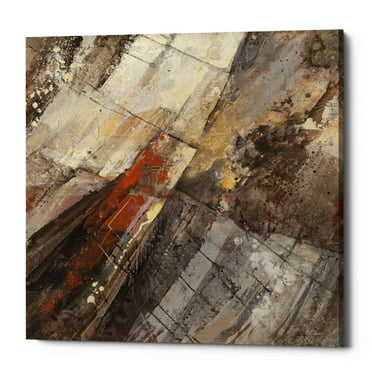 Epic Graffiti 'Fire and Ice' by Albena Hristova, Canvas Wall Art, 12"x12"