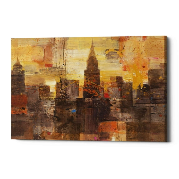 Epic Graffiti 'Fireworks' by Albena Hristova, Canvas Wall Art, 26"x18"