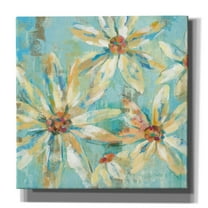 Epic Graffiti 'Fjord Floral I' by Silvia Vassileva, Canvas Wall Art, 12"x12"