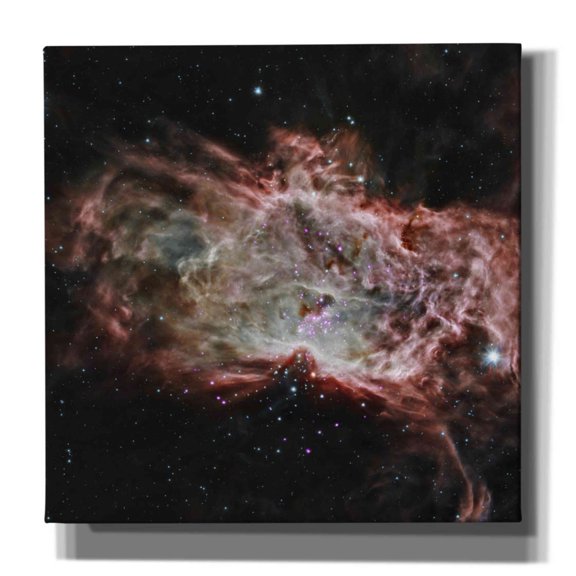 Epic Graffiti 'Flame Nebula,' Canvas Wall Art, 12"x12"