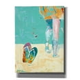 thumbnail image 1 of Epic Graffiti 'Flip Flops on the Beach' by Pamela Beer, Canvas Wall Art, 12"x16", 1 of 2