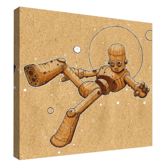 Epic Graffiti "Float Bot 2.0" by Craig Snodgrass, Giclee Canvas Wall 26"x26"