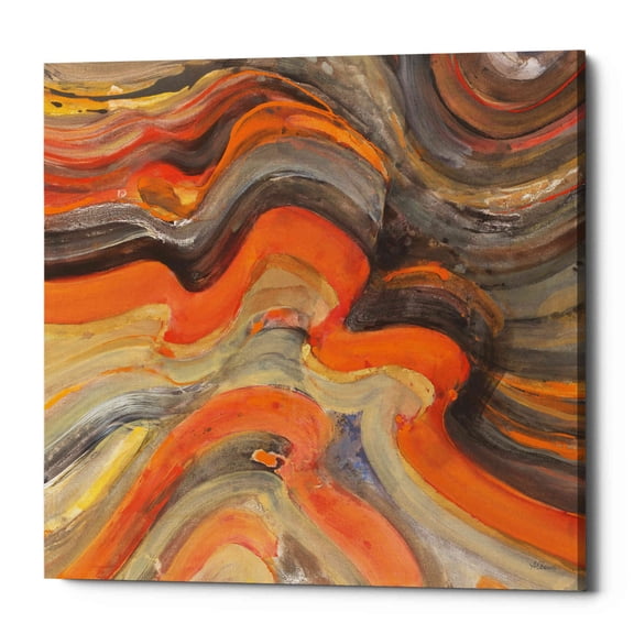 Epic Graffiti 'Floating Lava' by Albena Hristova, Canvas Wall Art, 12"x12"