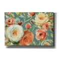 thumbnail image 1 of Epic Graffiti 'Florabundance I in Teal' by Lisa Audit, Canvas Wall Art, 26"x18", 1 of 2