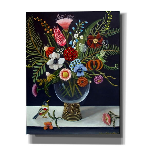 Epic Graffiti 'Floral Best' by Catherine A Nolin, Canvas Wall Art, 26"x34"