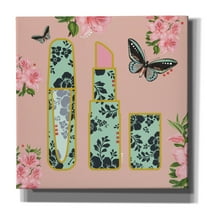 Epic Graffiti 'Floral Cosmetics 3' by Dean Russo Canvas Wall Art, 26" x 26"