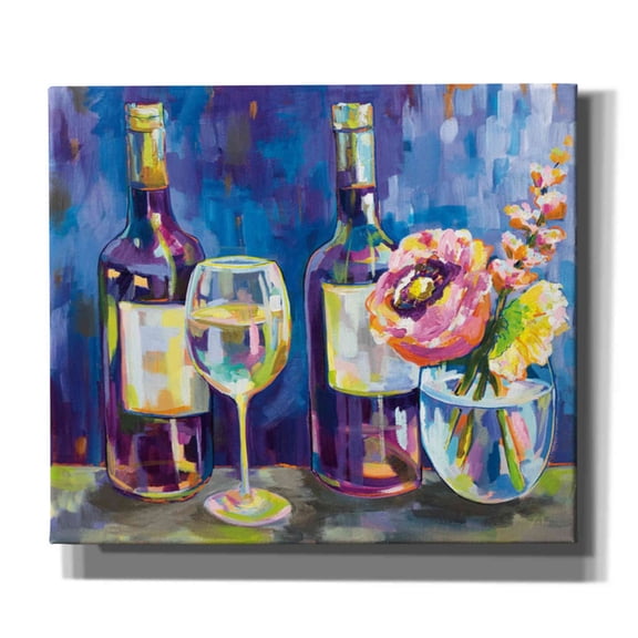 Epic Graffiti "Floral Party" by Jeanette Vertentes, Canvas Wall Art, 30"x26"