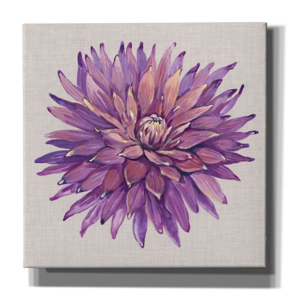 Epic Graffiti 'Floral Portrait on Linen II' by Tim O'Toole, Canvas Wall Art, 26"x26"
