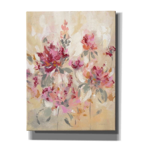 Epic Graffiti 'Floral Reflections I' by Silvia Vassileva, Canvas Wall Art, 12"x16"