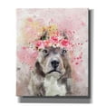 thumbnail image 1 of Epic Graffiti 'Flower Crown Pit Bull' by Furbaby Affiliates, Canvas Wall Art, 20"x24", 1 of 8