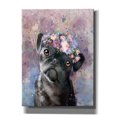 thumbnail image 1 of Epic Graffiti 'Flower Crown Pug' by Furbaby Affiliates, Canvas Wall Art, 12"x16", 1 of 8