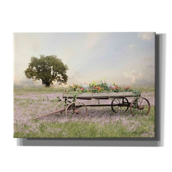 Epic Graffiti 'Flower Wagon at Sunset' by Lori Deiter, Canvas Wall Art, 54"x40"