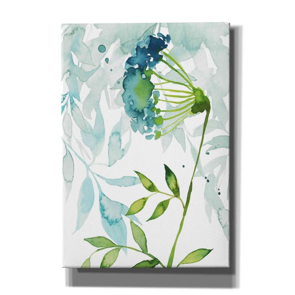 Epic Graffiti 'Flower and Leaf Layers I' by Grace Popp, Canvas Wall Art, 18"x26"