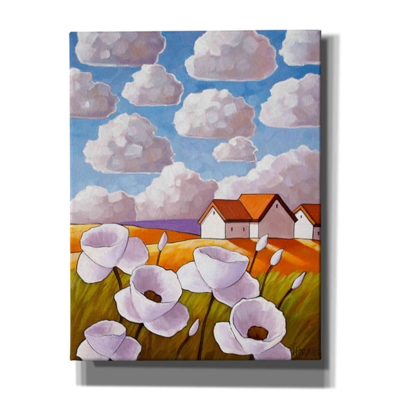 Epic Graffiti 'Flowers & Clouds' by Cathy Horvath-Buchanan, Canvas Wall Art, 26"x34"