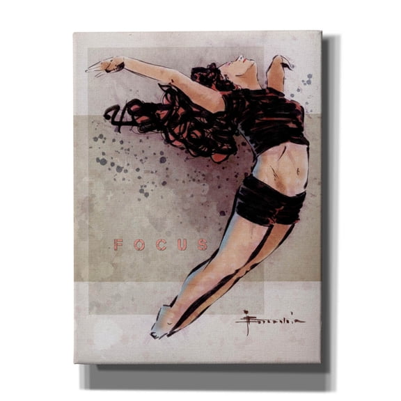 Epic Graffiti 'Focus' by TM Borenstein, Canvas Wall Art, 12"x16"