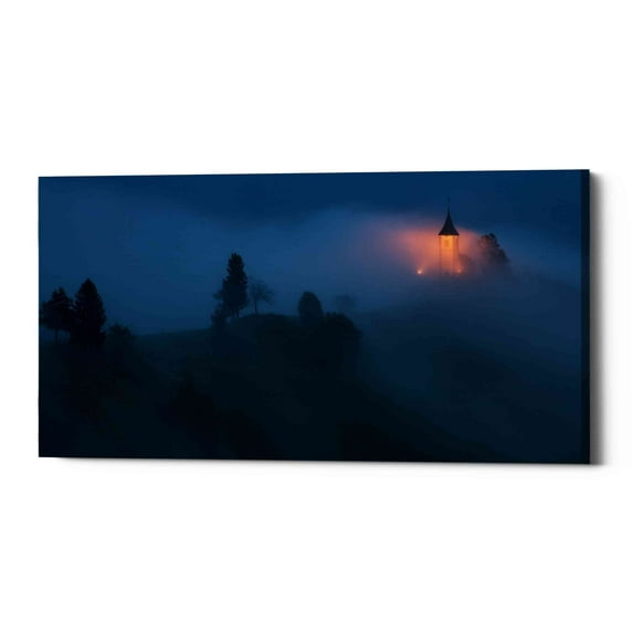 Epic Graffiti "Fog Rolls In," Giclee Canvas Wall Art, 12"x24" 12" x 24"