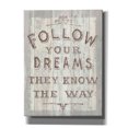 thumbnail image 1 of Epic Graffiti 'Follow Dreams Driftwood' by Sue Schlabach, Canvas Wall Art, 12"x16", 1 of 2