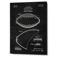 thumbnail image 1 of Epic Graffiti  "Football Blueprint Patent Chalkboard" Giclee Canvas Wall Art, 12" x 18" 12" x 18", 1 of 3