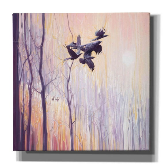 Epic Graffiti 'Forest Dynasties' by Gill Bustamante, Canvas Wall Art, 37"x37"