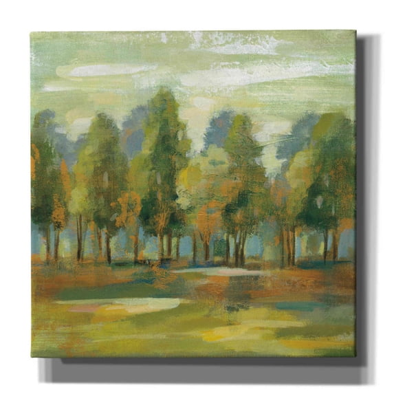 Epic Graffiti 'Forest I' by Silvia Vassileva, Canvas Wall Art, 26"x26"
