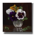 thumbnail image 1 of Epic Graffiti 'Four Pansies' by Christopher Pierce, Canvas Wall Art, 18"x18", 1 of 8