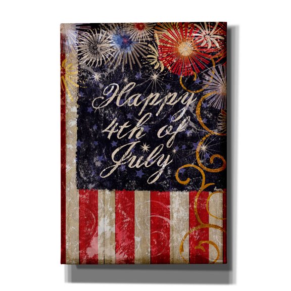 Epic Graffiti 'Fourth Of July Glory' by Art Licensing Studio Canvas Wall Art, 18" x 26"