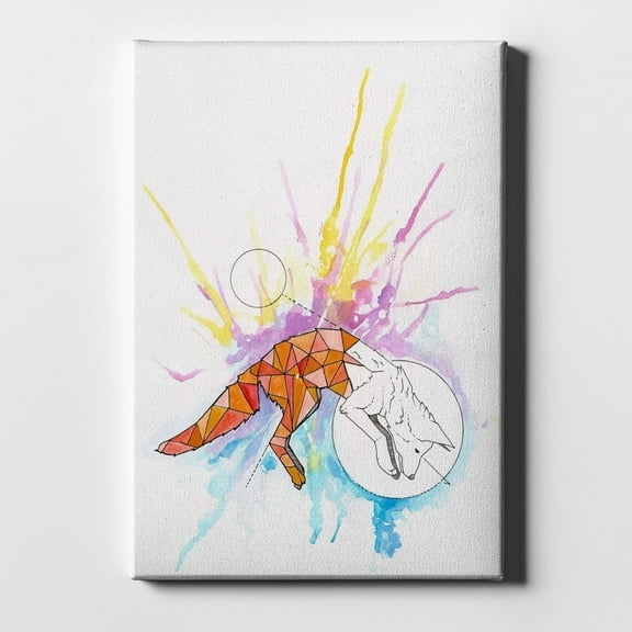 Epic Graffiti "Fox" by Craig Snodgrass, Giclee Canvas Wall 26"x40"