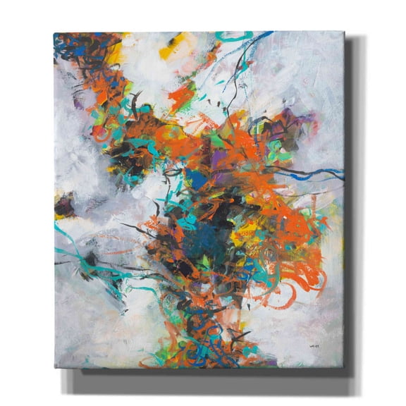 Epic Graffiti 'Fracture' by Jan Weiss, Canvas Wall Art, 26"x30"