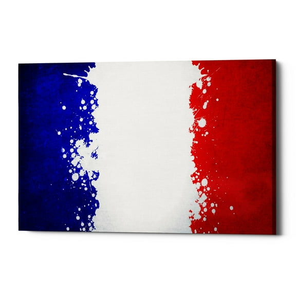 Epic Graffiti 'France' Giclee Canvas Wall Art, 18"x12" 18" x 26"