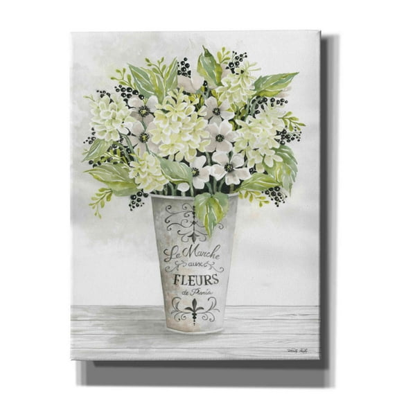 Epic Graffiti 'French Floral I' by Cindy Jacobs, Canvas Wall Art, 26"x34"