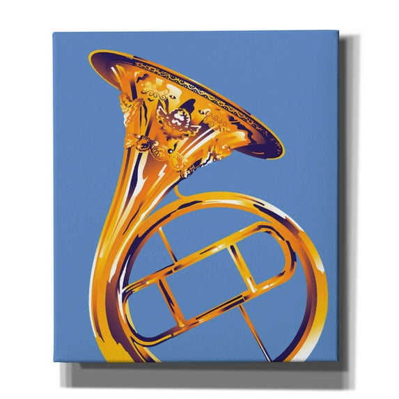 Epic Graffiti 'French Horn 8' by David Chestnutt, Giclee Canvas Wall Art, 26"x30"