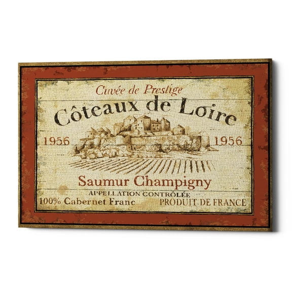 Epic Graffiti  'French Wine Label II' Canvas Wall Art, 16"x12" 16" x 12"